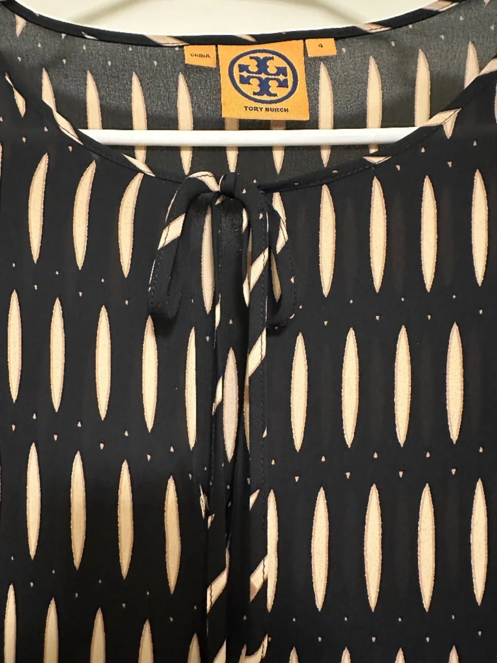 Tory Burch 100% Silk Blouse Size 4